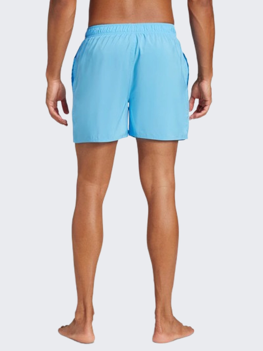 Adidas Solid Clx Men Swim Short Silver Green/Black