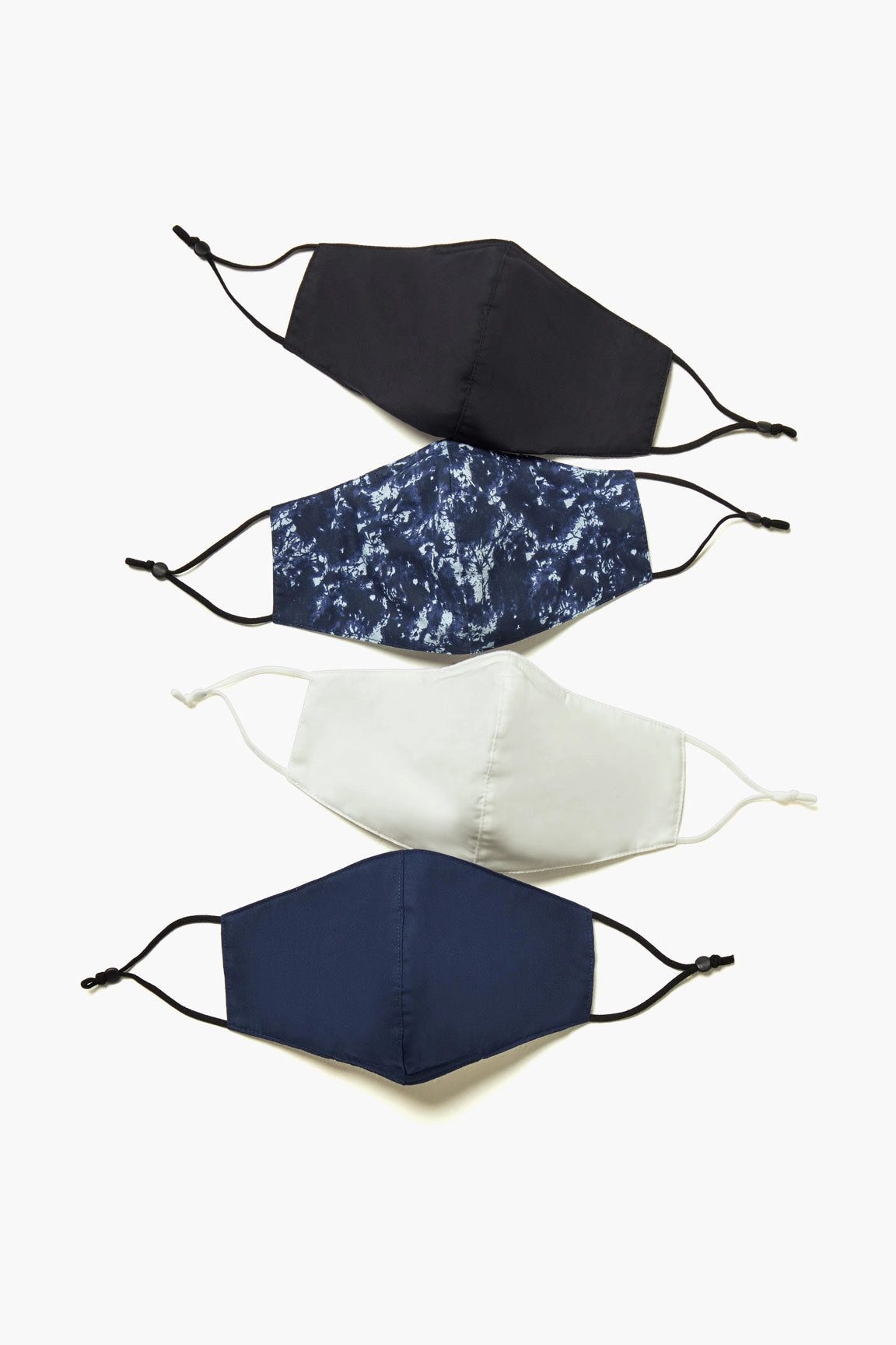 Adjustable 3-Layer Cloth Face Masks (4 Pack)