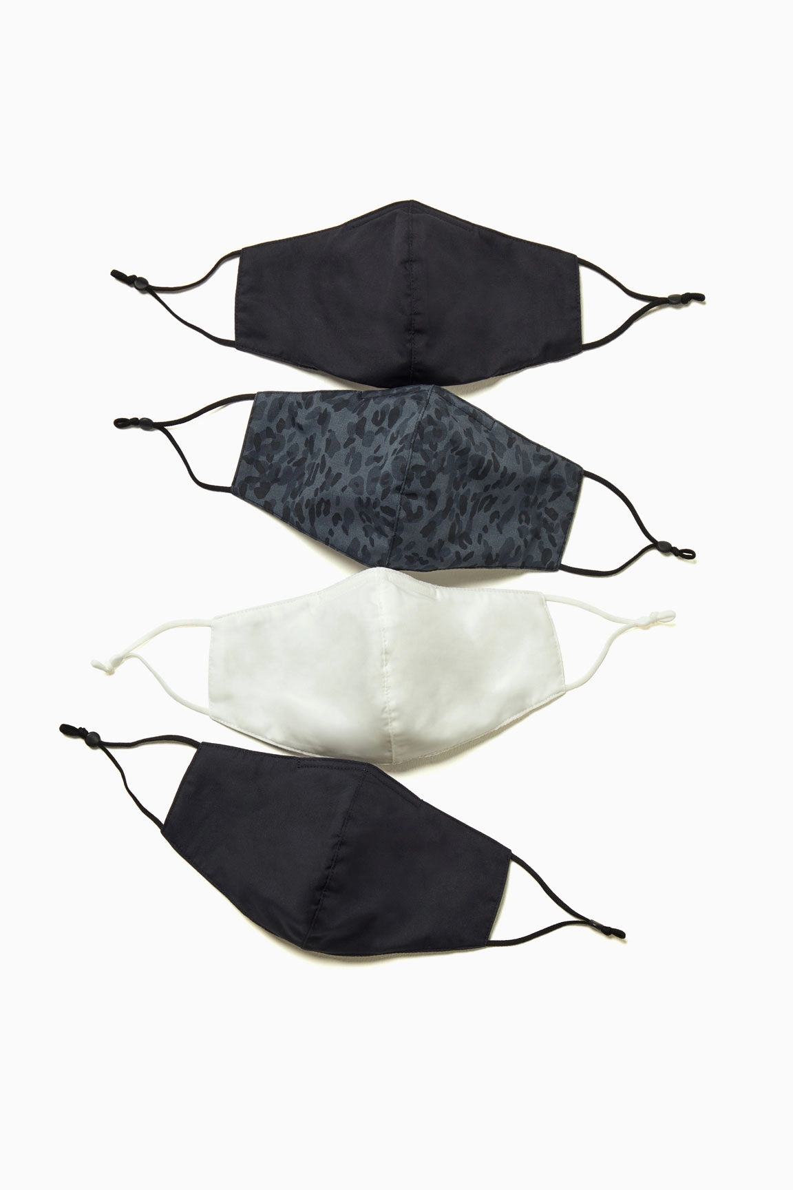 Adjustable 3-Layer Cloth Face Masks (4 Pack)