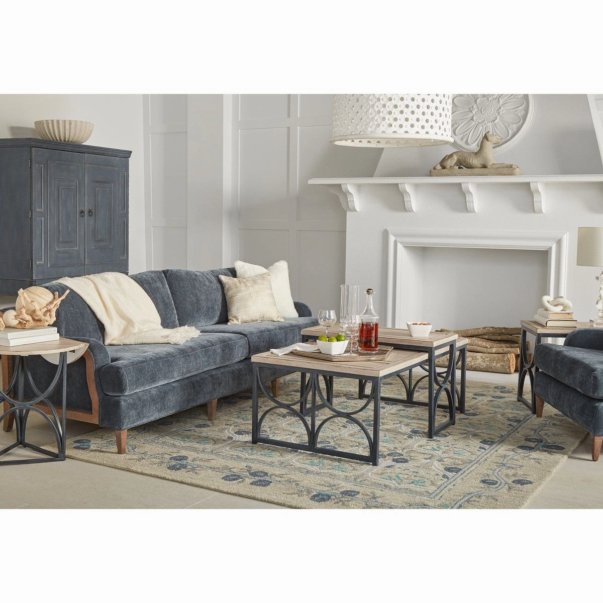 Alcove Chairside Table - White