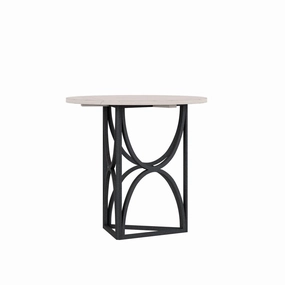 Alcove Chairside Table - White