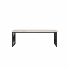 Alcove Metal Cocktail Table - White