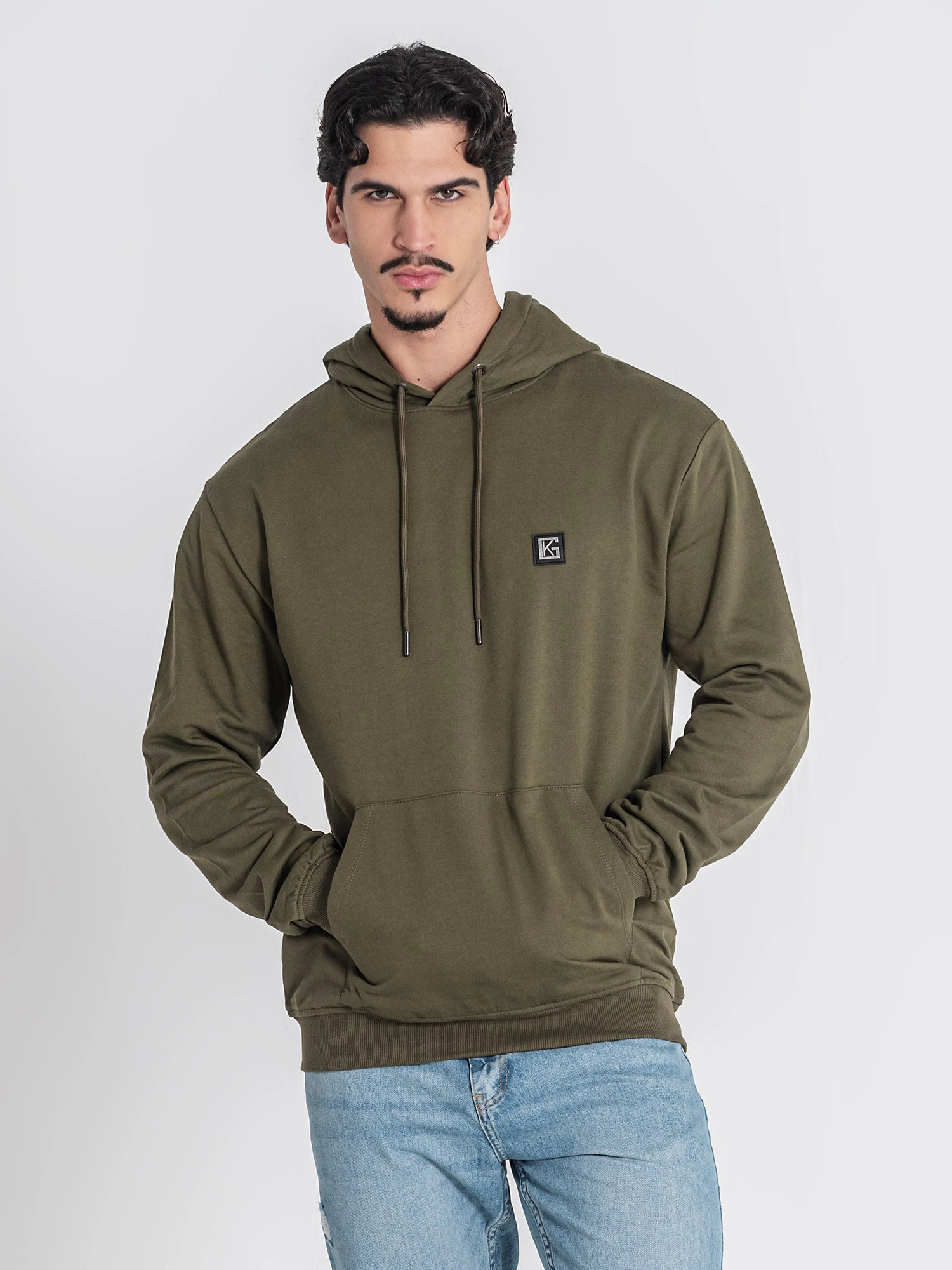 Army Green GK Plaque Hoodie