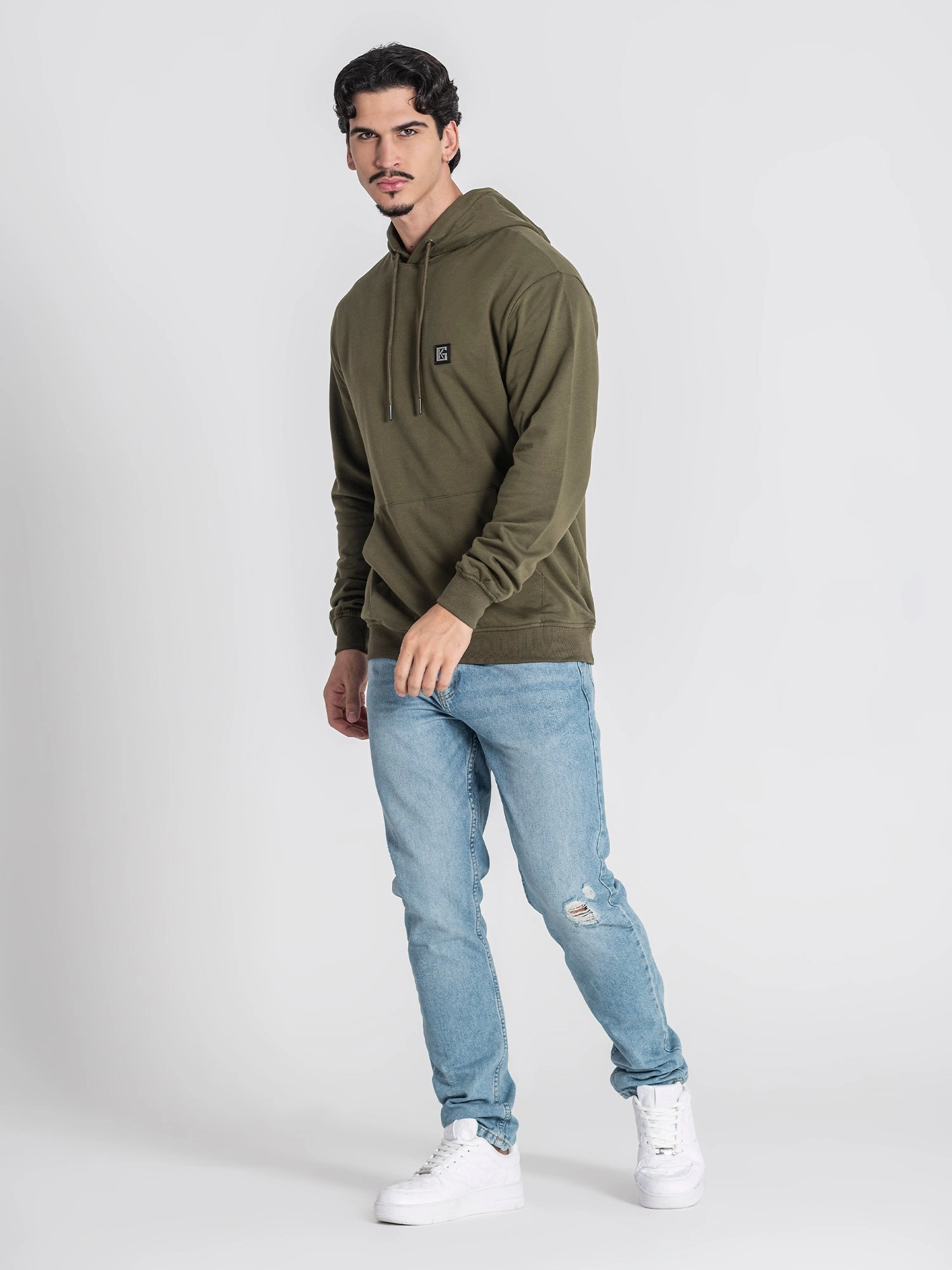 Army Green GK Plaque Hoodie