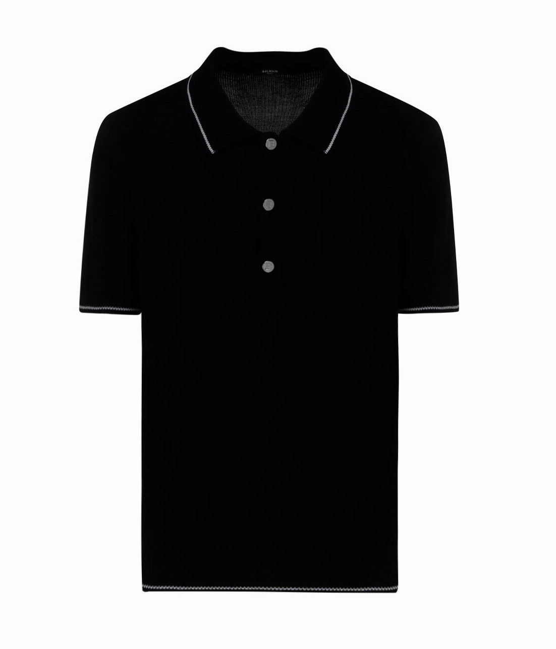 Balmain Straight Hem Polo Shirt