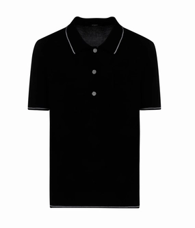 Balmain Straight Hem Polo Shirt