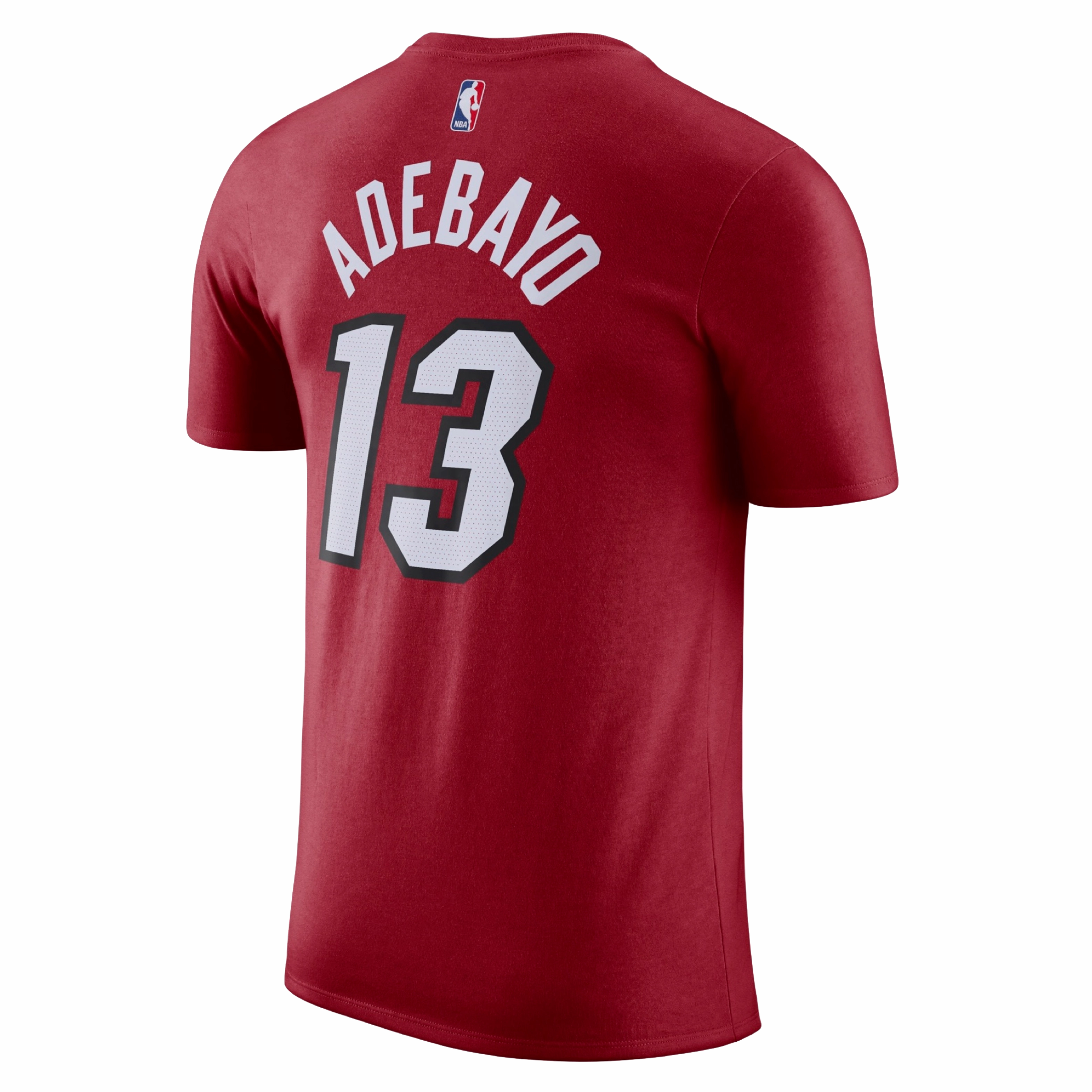 Bam Adebayo Nike Jordan Brand Statement Red Name & Number Tee
