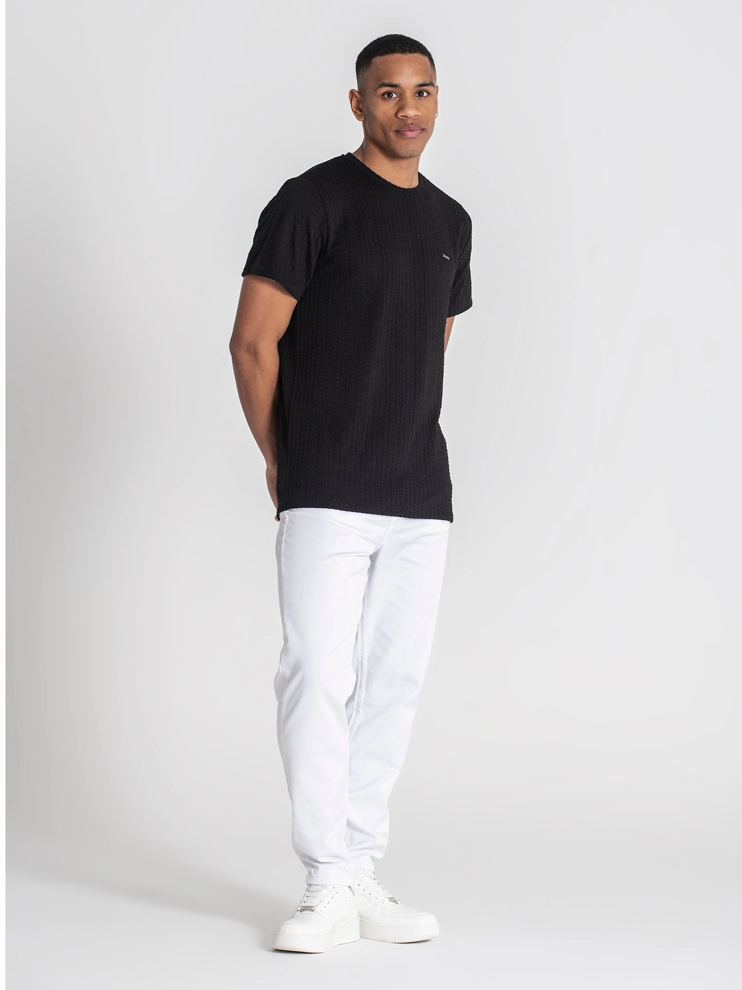 Black Braid Tee