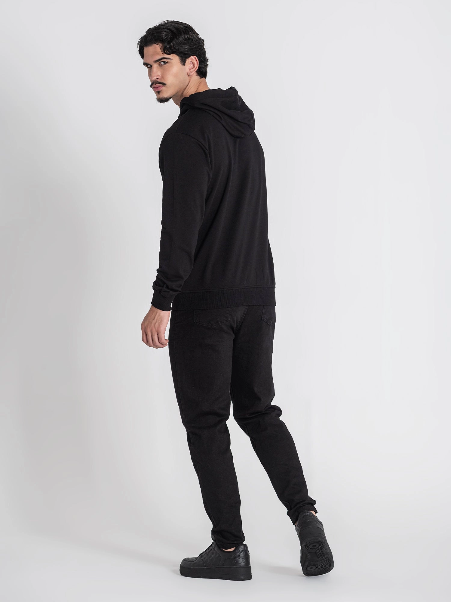 Black GK Plaque Hoodie
