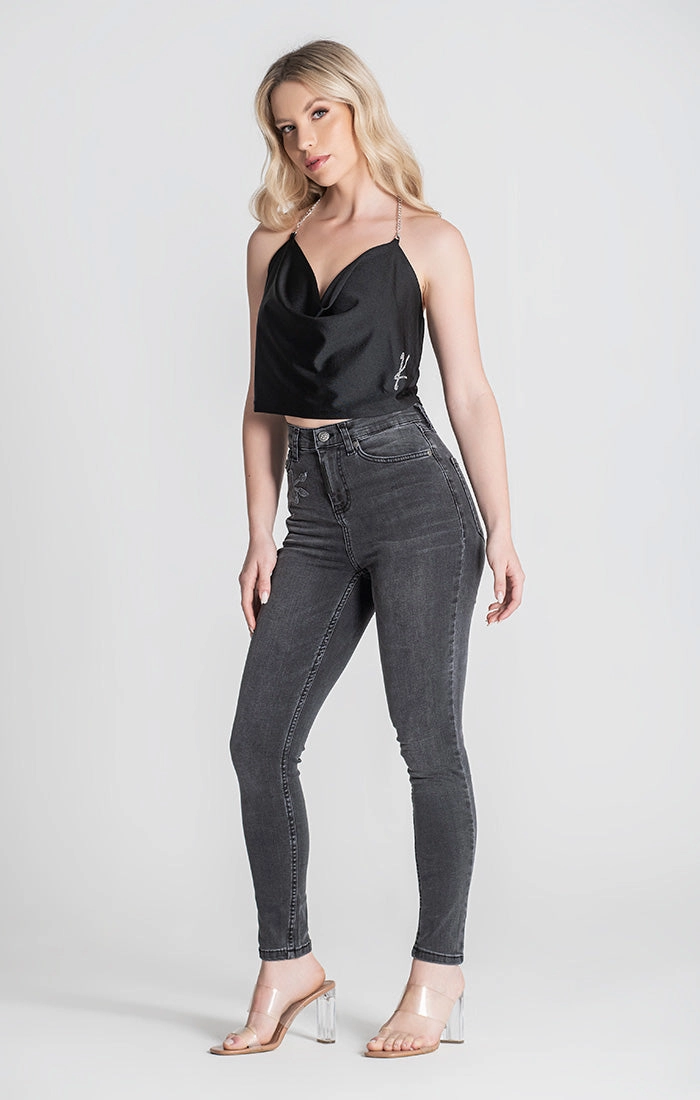 Black Thunder Crop top