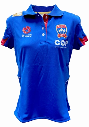 BLK Womens Newcastle Jets Media Polo 2014 <br> NJPO102RYL