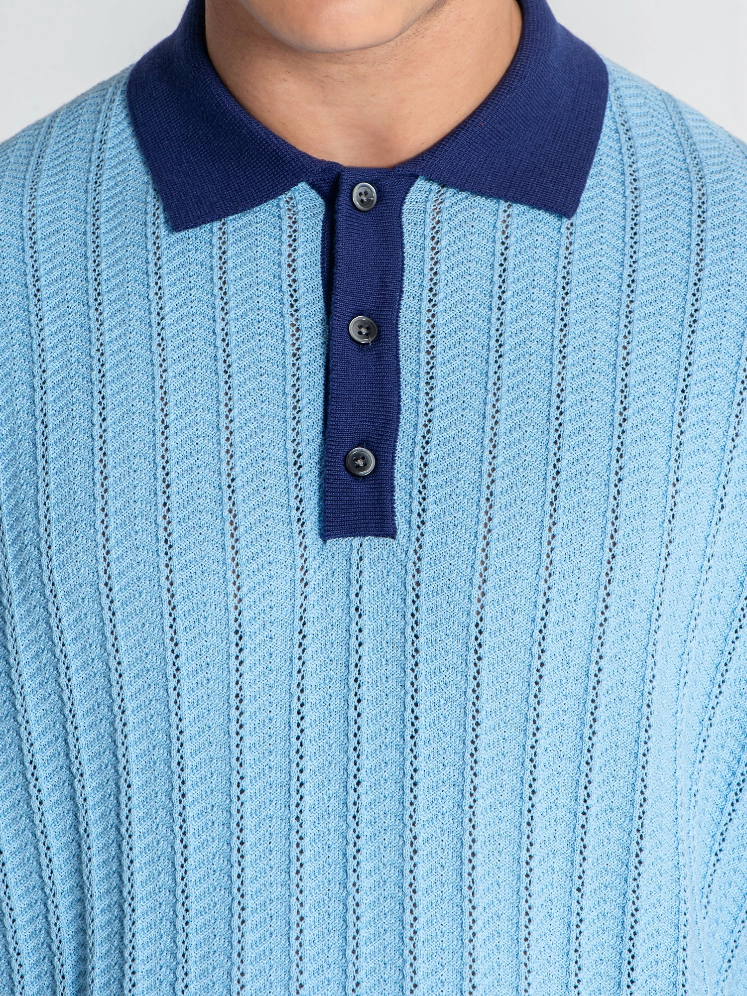 Blue GK Knit Polo