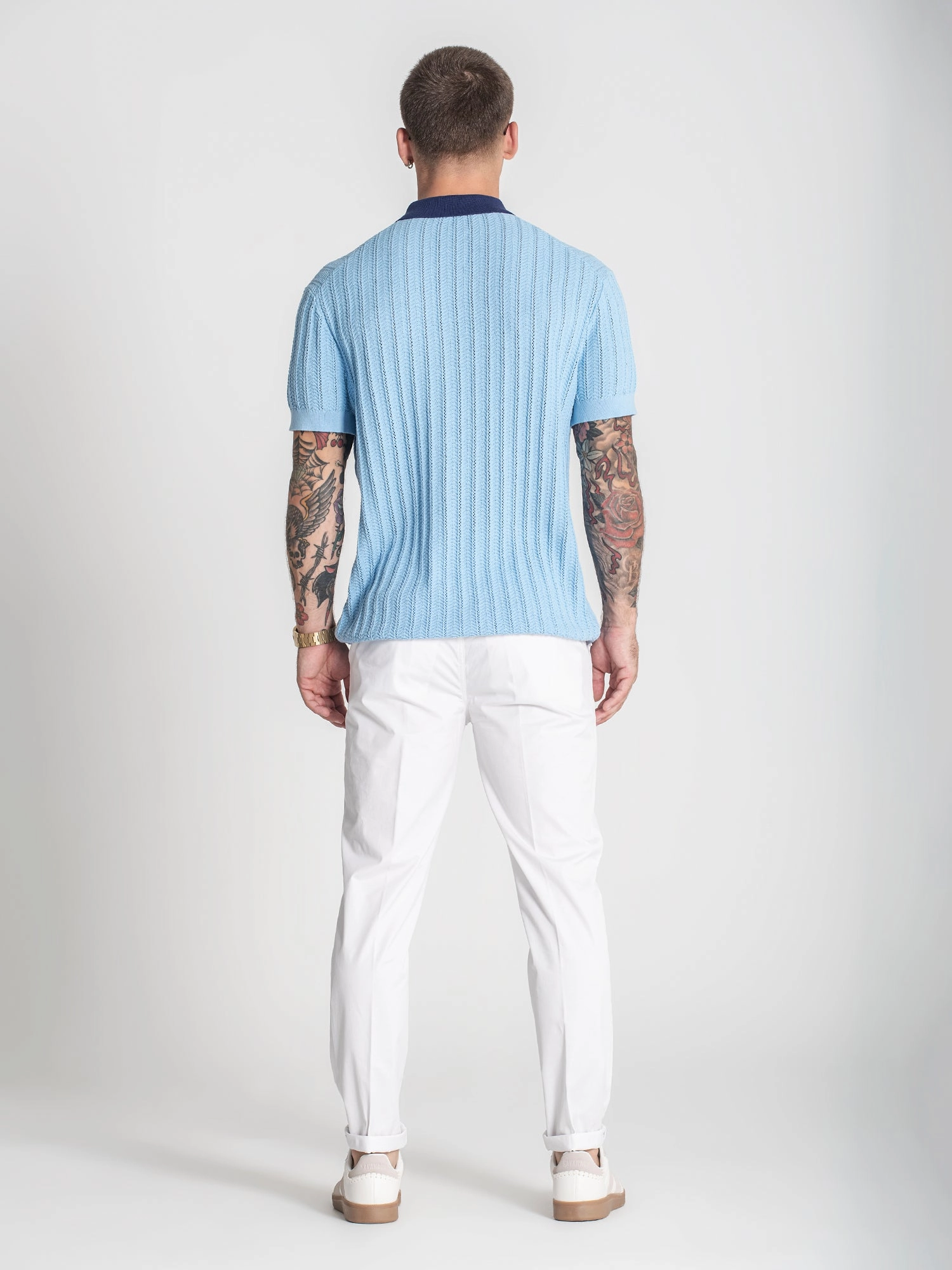 Blue GK Knit Polo