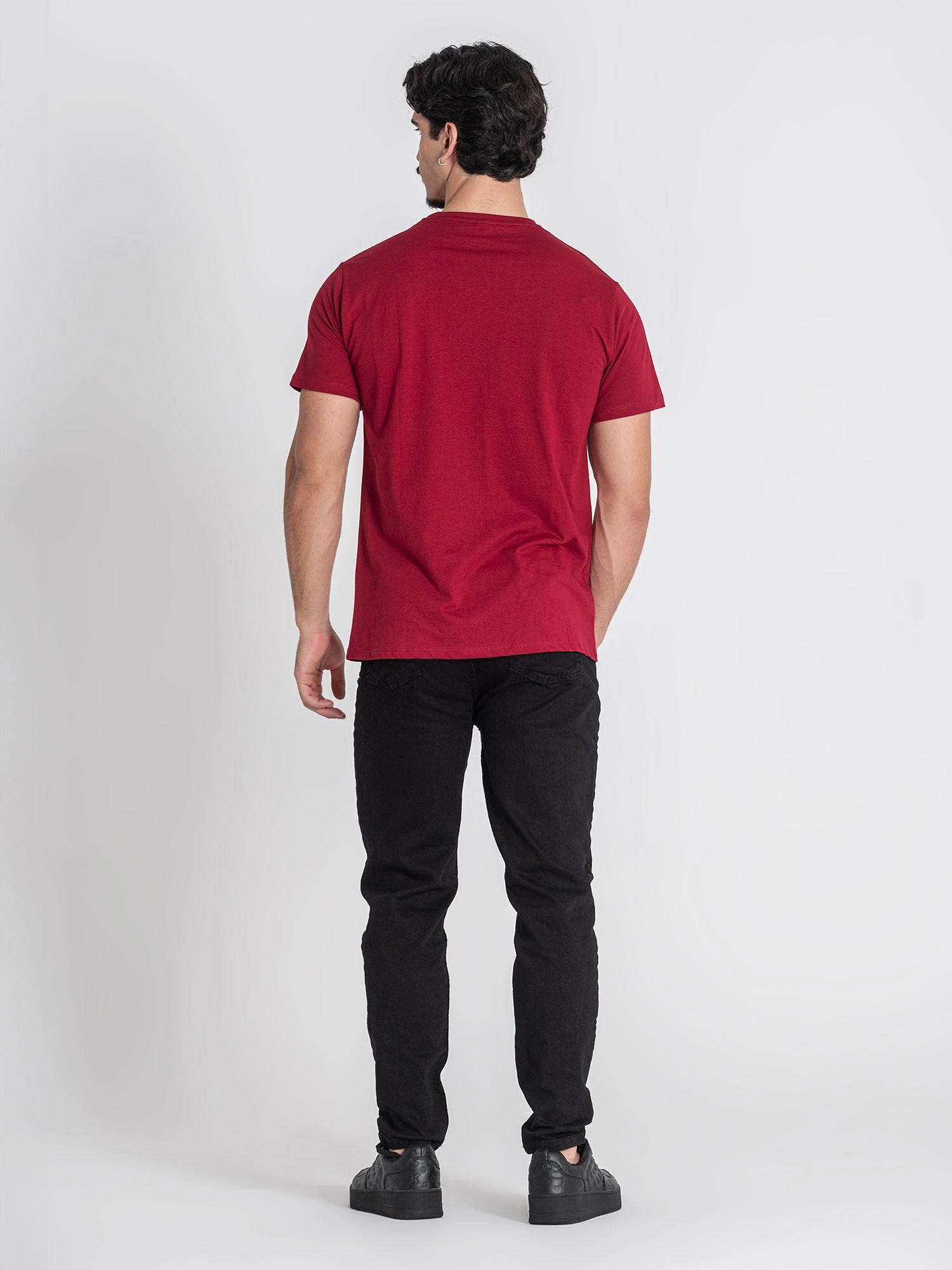 Burgundy GK Plaque Tee