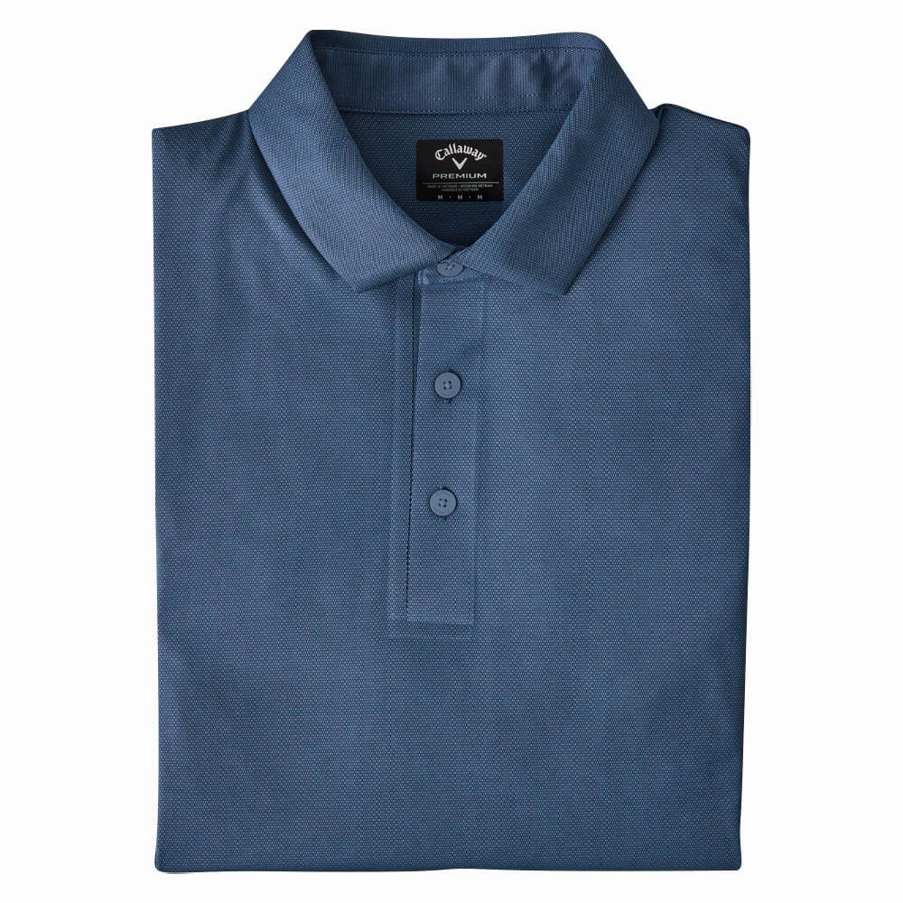 Callaway Premium Jacquard Golf Polo Galaxy Blue - SS25 Men