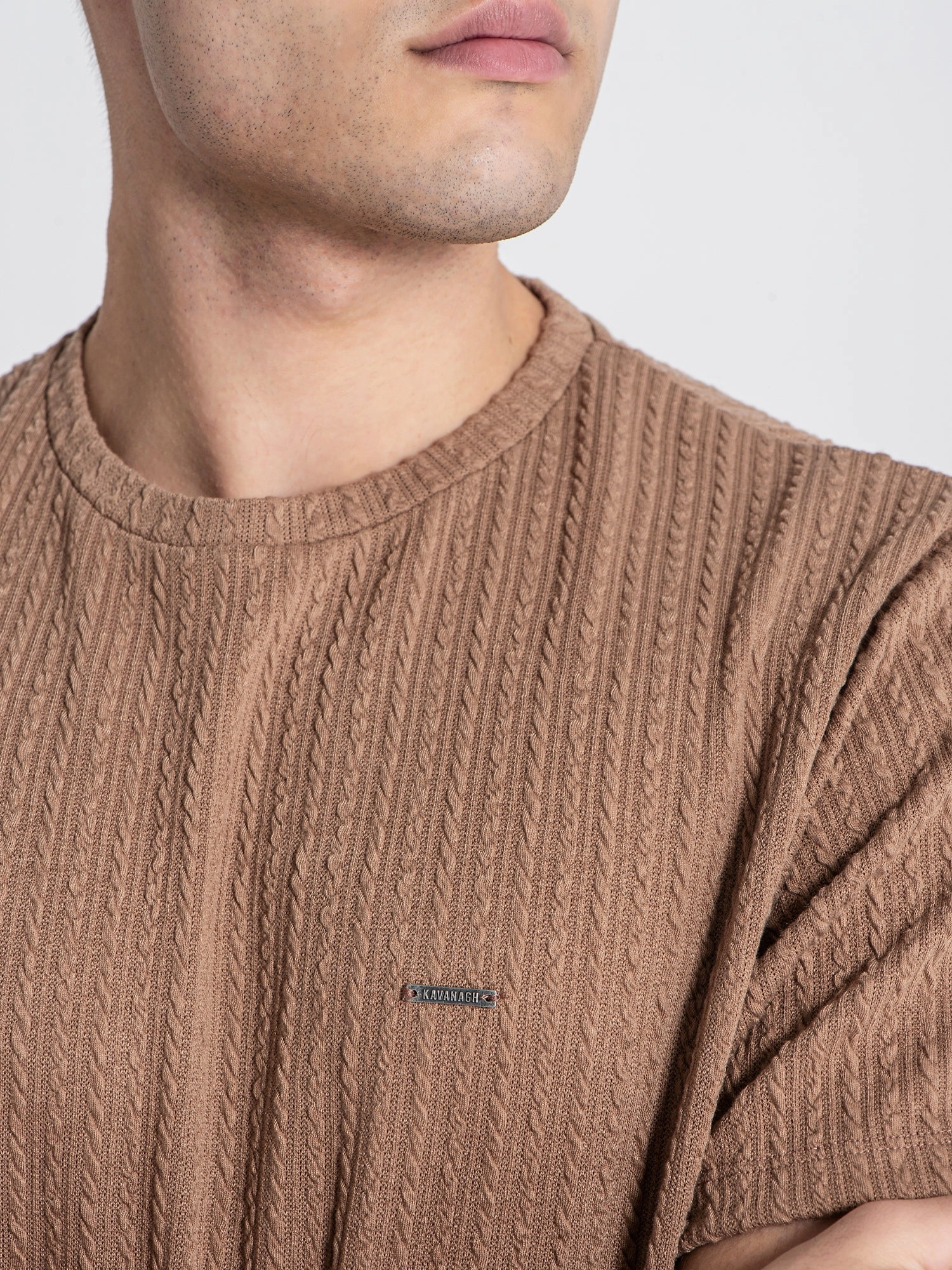 Camel Braid Tee
