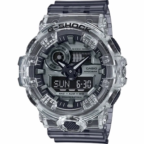 Casio Men's Dive Watch - G-Shock Grey Transparent Strap Shock Resistant | GA700SK-1A