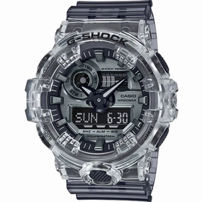 Casio Men's Dive Watch - G-Shock Grey Transparent Strap Shock Resistant | GA700SK-1A