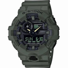 Casio Men's Dive Watch - G-Shock Olive Green Resin Strap Shock Resistant | GA700UC-3A
