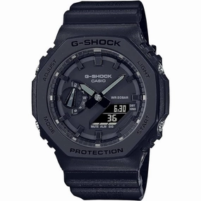 Casio Men's Watch - G-Shock Black Analog-Digital Dial Resin Strap | GA-2140RE-1ACR