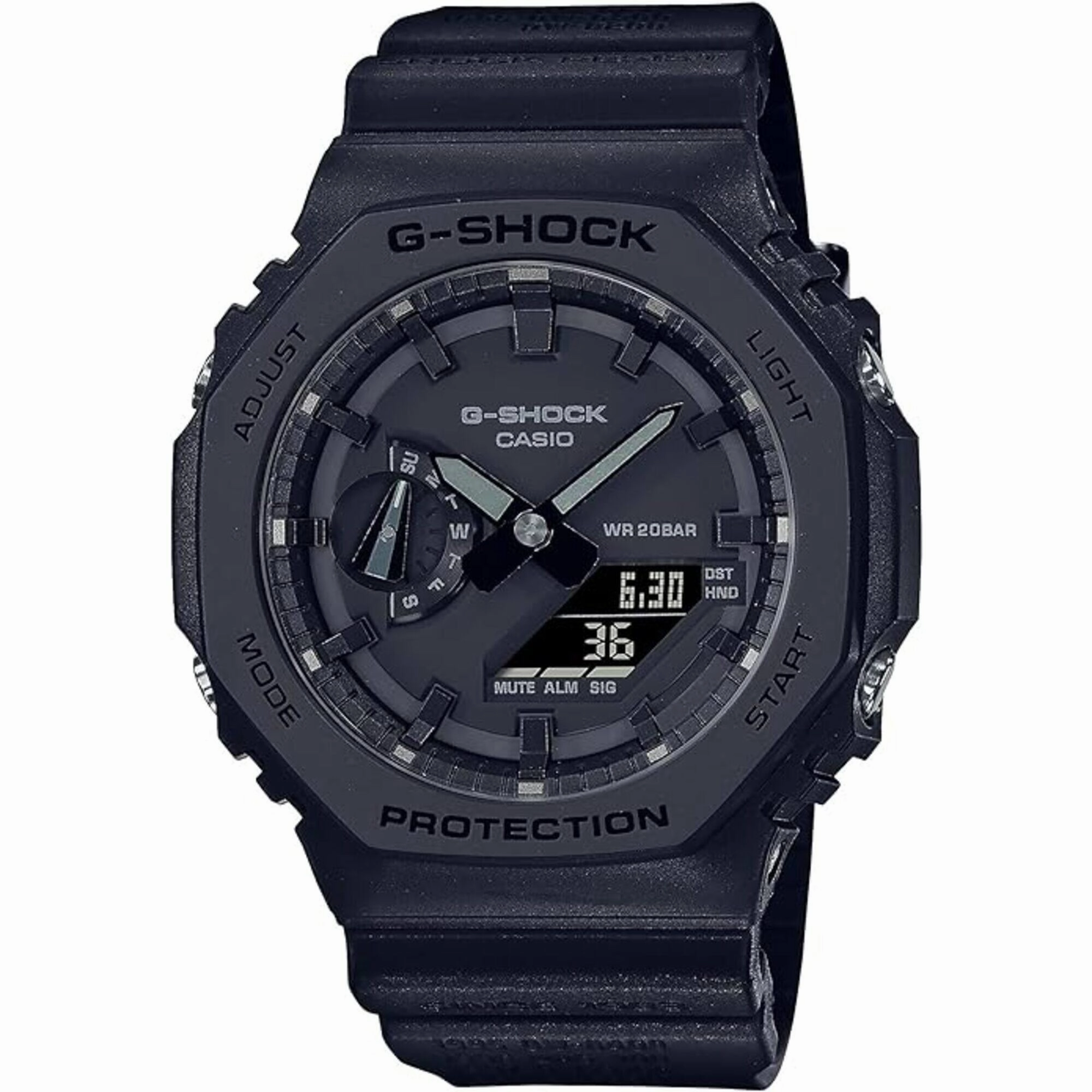 Casio Men's Watch - G-Shock Black Analog-Digital Dial Resin Strap | GA-2140RE-1ACR