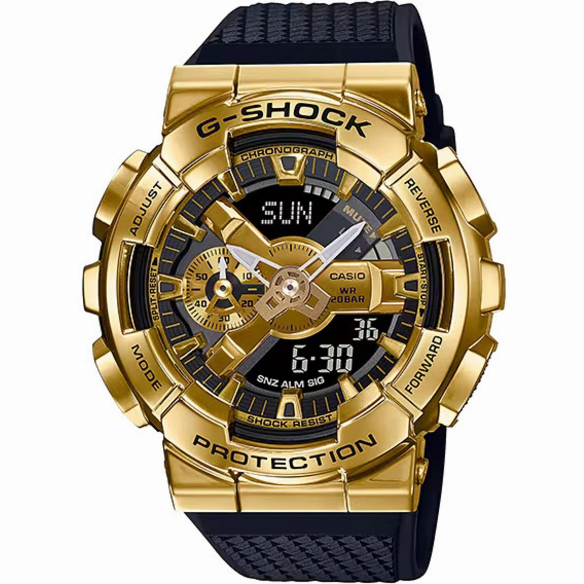 Casio Men's Watch - G-Shock Shock Resistant Black Resin Strap Ana-Digi | GM110G-1A9