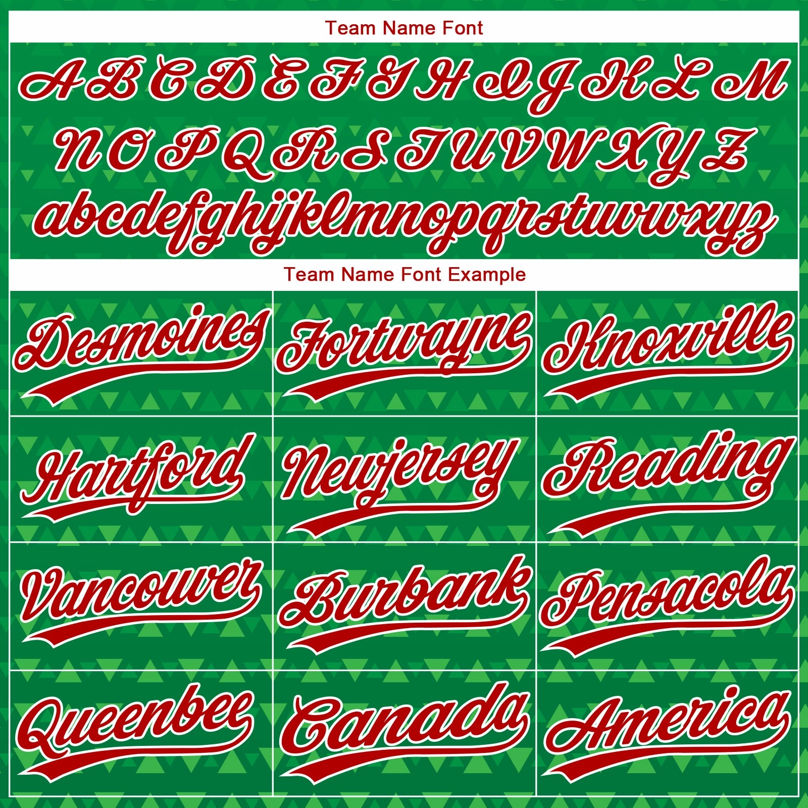 Custom Kelly Green Red-White 3D Pattern Design Authentic Baseball Jersey
