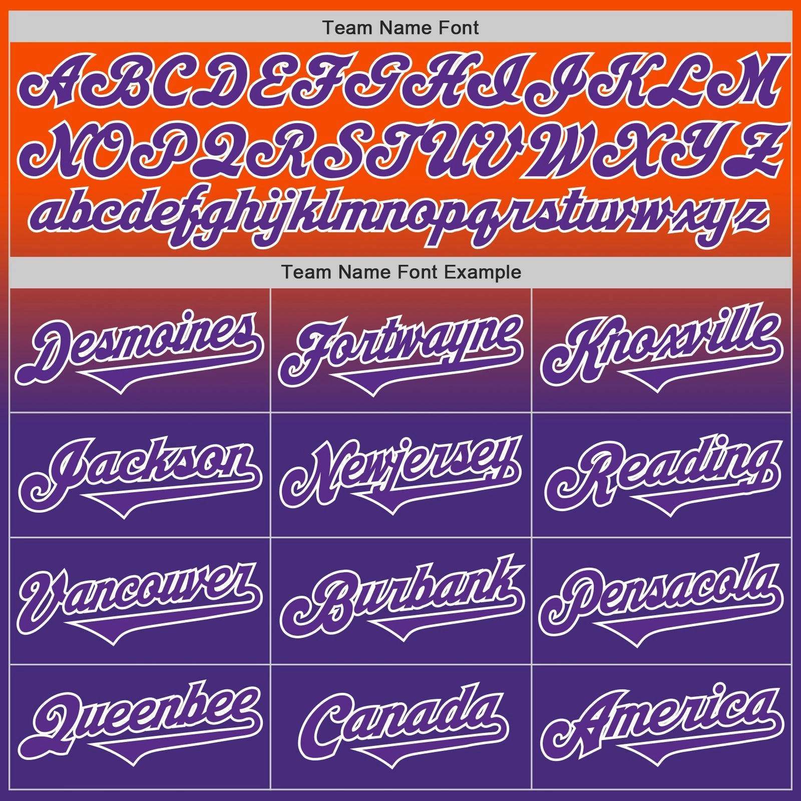 Custom Orange Purple-White Authentic Fade Fashion Baseball Jersey