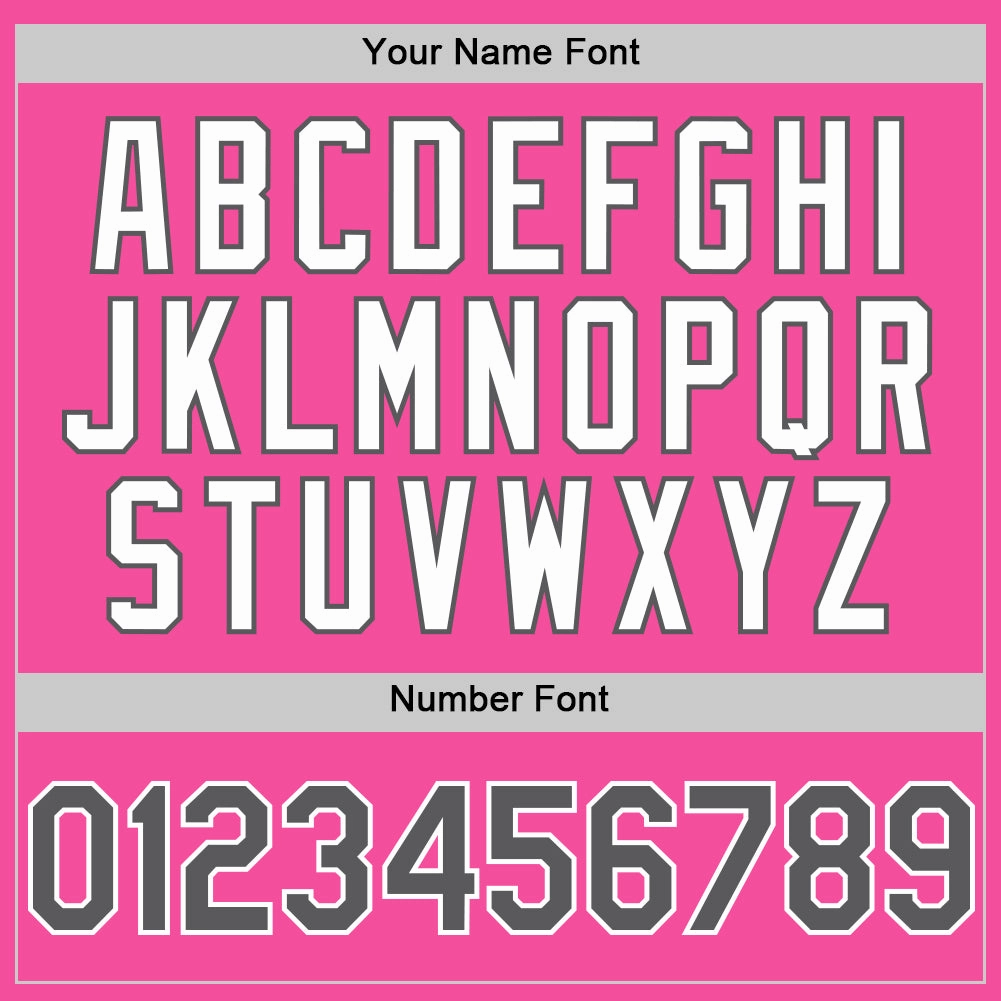 Custom Pink Steel Gray-White 3D Pattern Design Gradient Style Twinkle Star Authentic Baseball Jersey