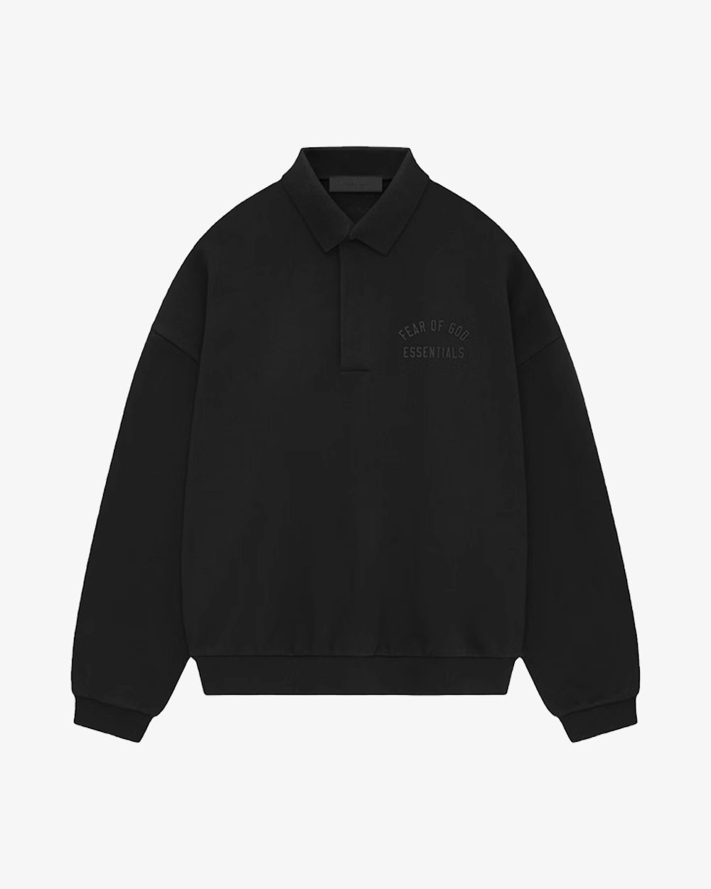FOG ESSENTIALS FALL24 FLEECE POLO JET BLACK