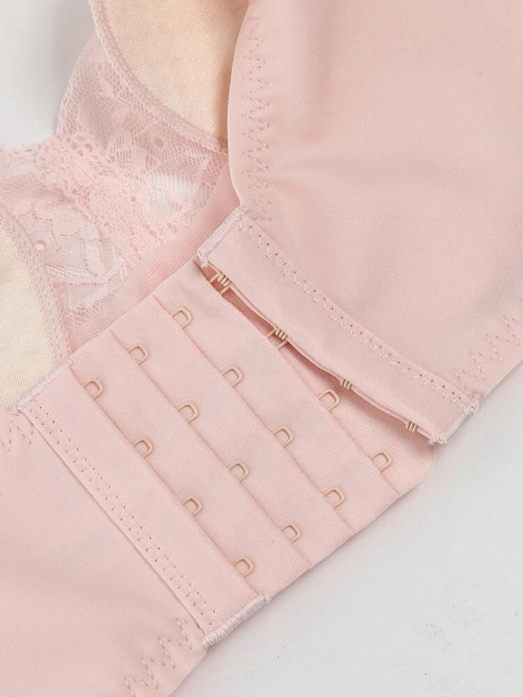 Lace Floral See Through Wireless Rabbits Ear Shaped Lined Bras