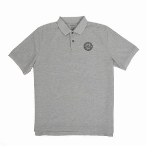 LL Bean Men's Knit Grey Polo