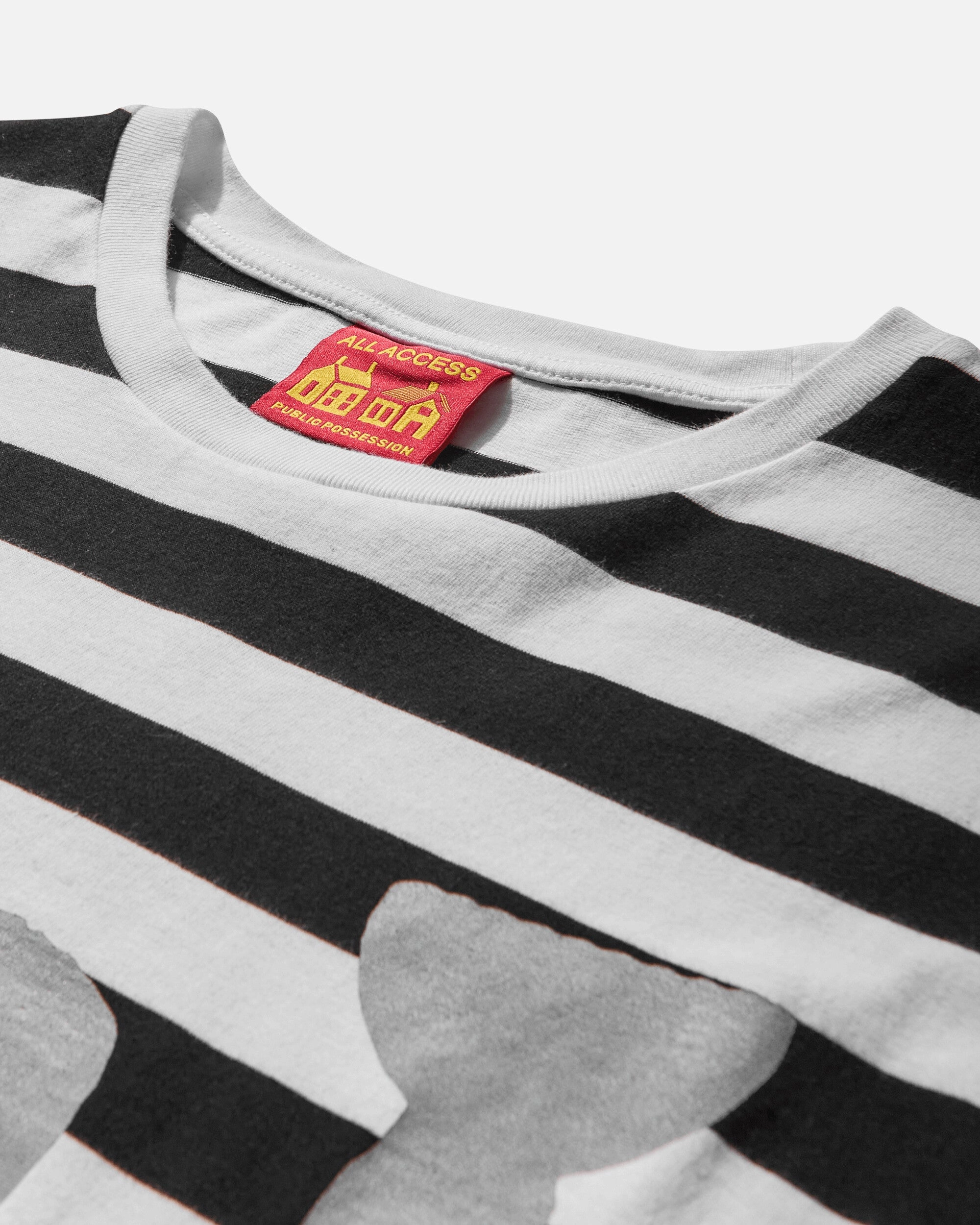 Men's Ippi Striped Longsleeve T-Shirt Black / White