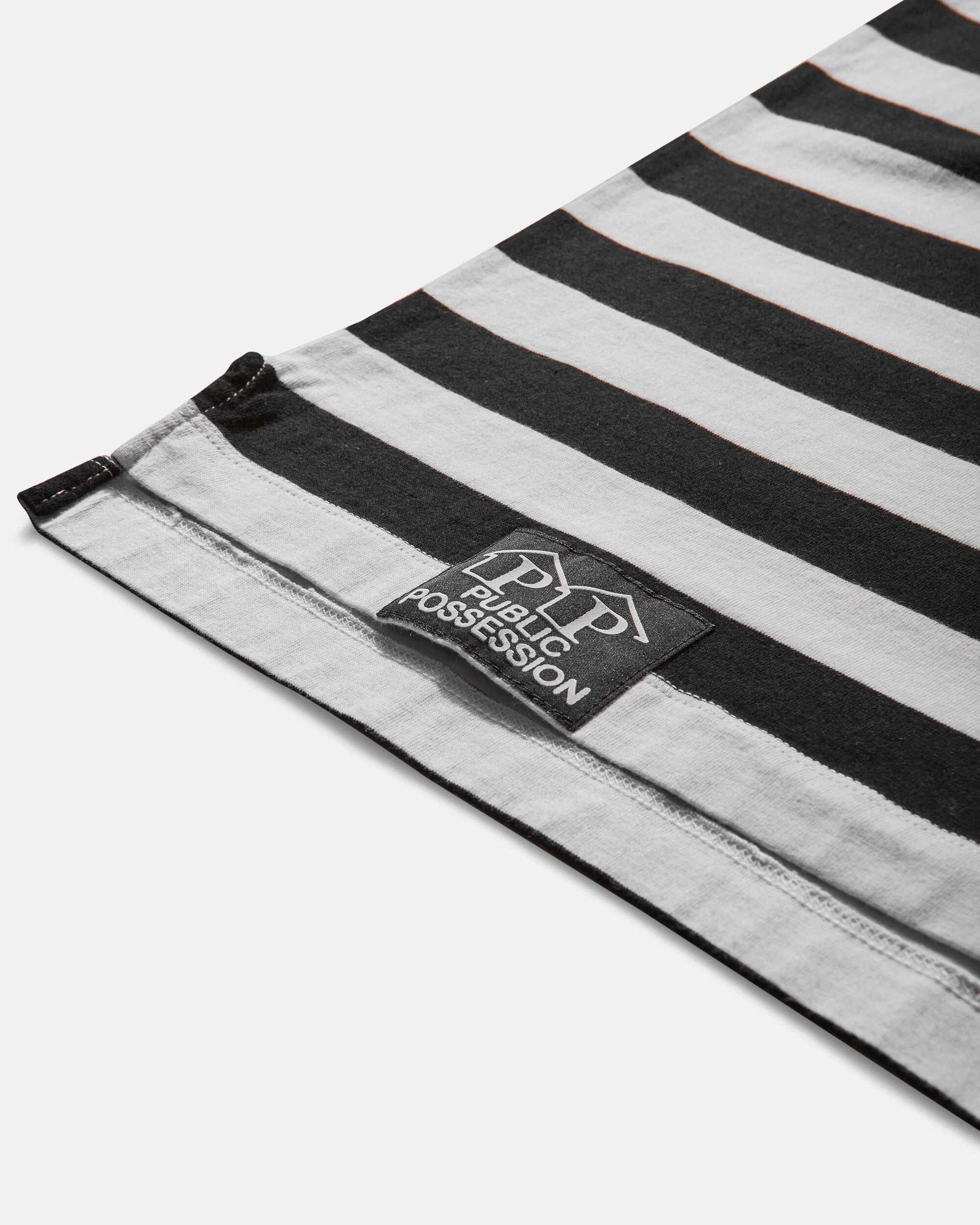 Men's Ippi Striped Longsleeve T-Shirt Black / White