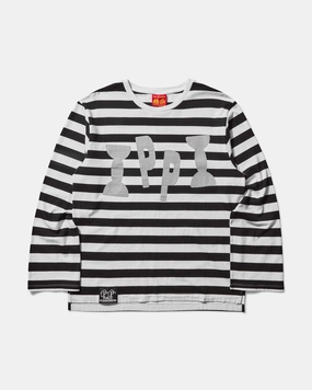 Men's Ippi Striped Longsleeve T-Shirt Black / White