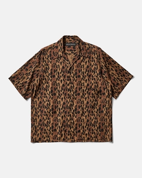 Men's Leopard Hawaiian Shirt Brown