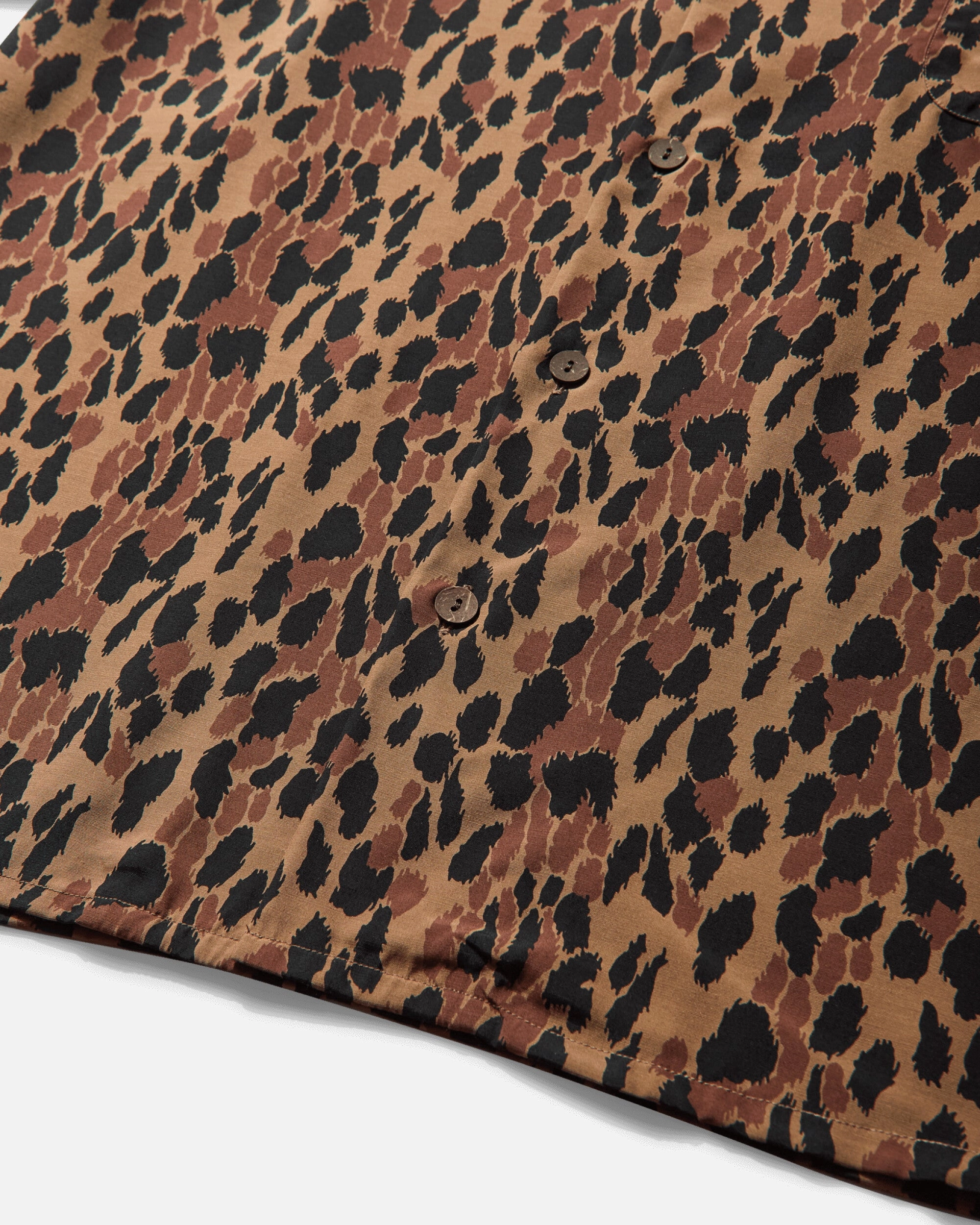 Men's Leopard Hawaiian Shirt Brown