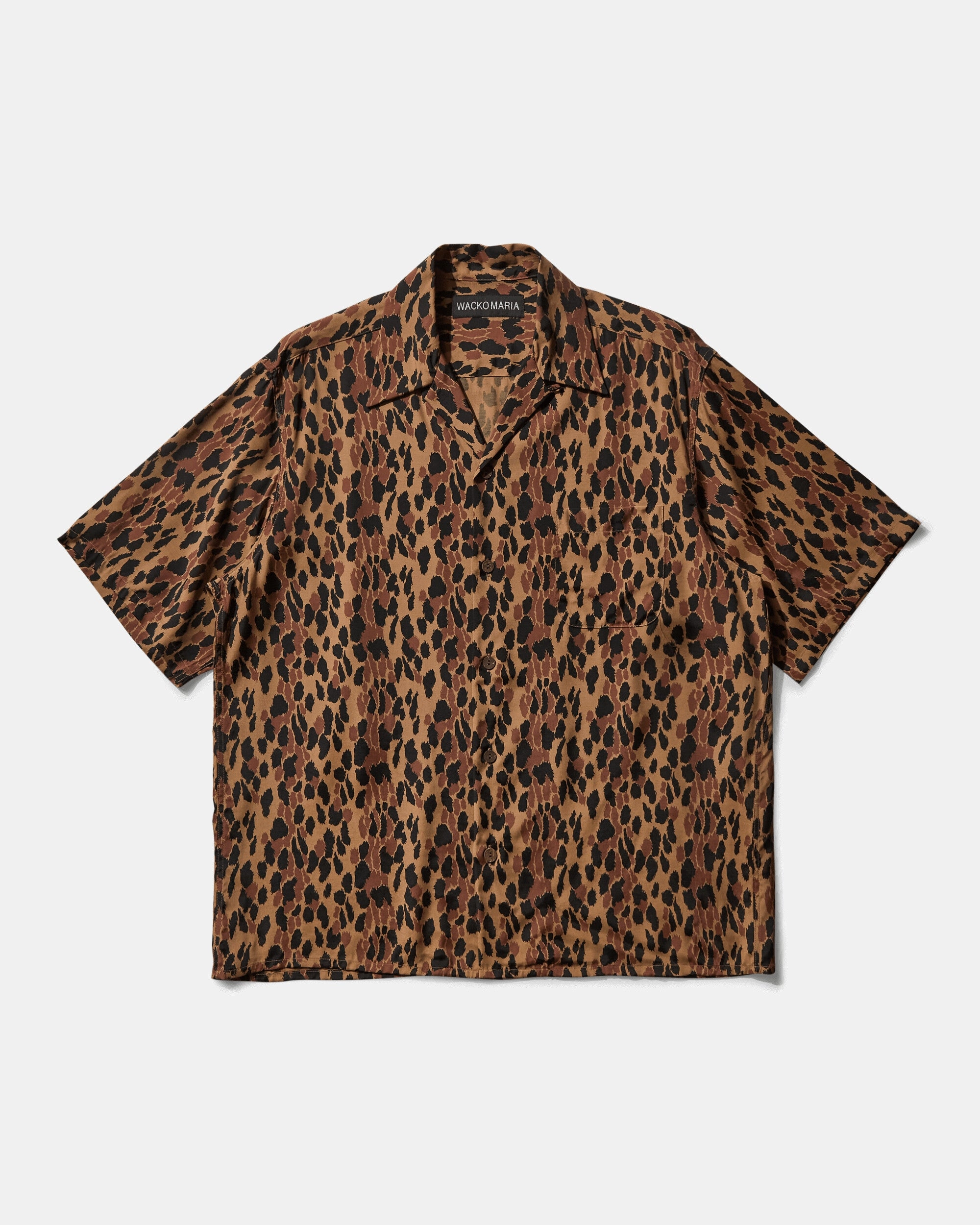 Men's Leopard Hawaiian Shirt Brown