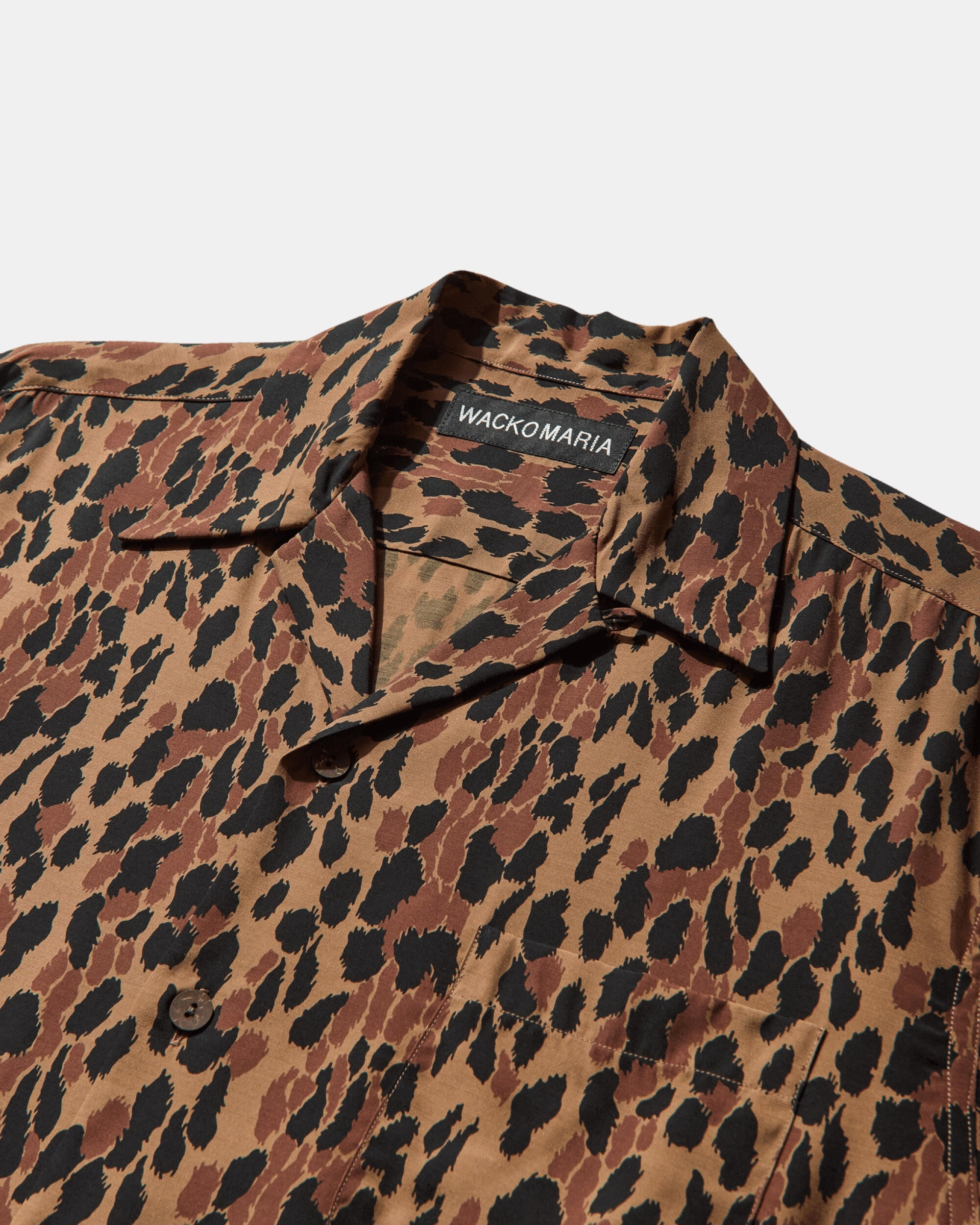 Men's Leopard Hawaiian Shirt Brown