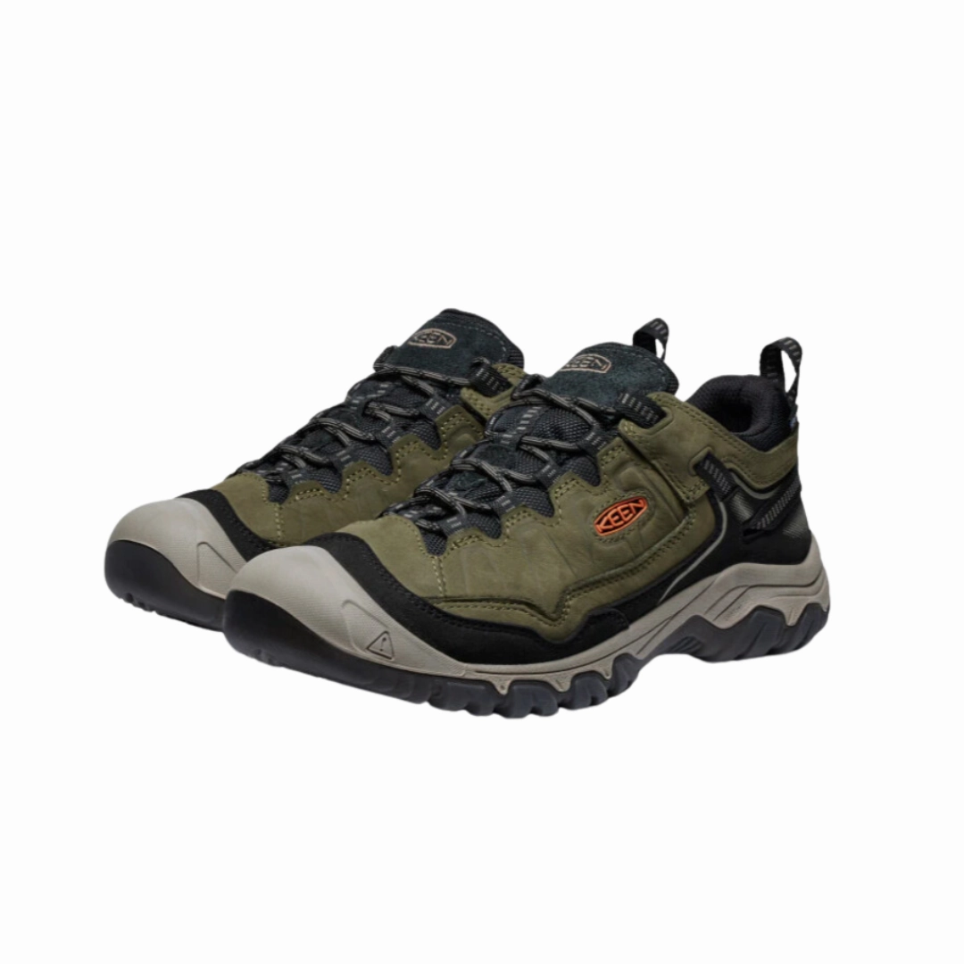 Men's Targhee IV Waterproof - Dark Olive/Gold Flame (Regular Width)