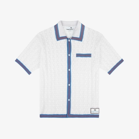 mens sergio tacchini aldo pointelle polo (brilliant white)