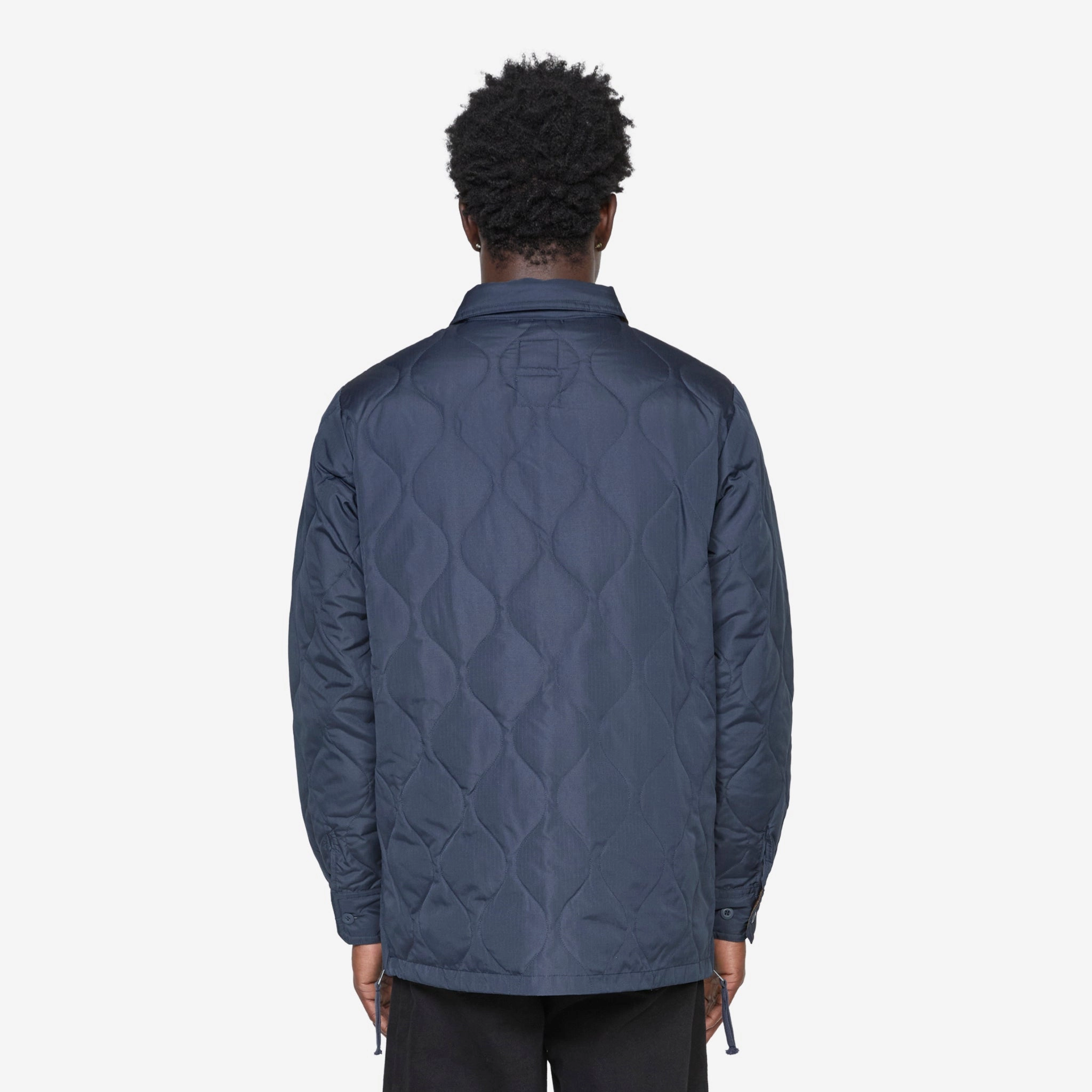 Military Down Shirt Dark Navy