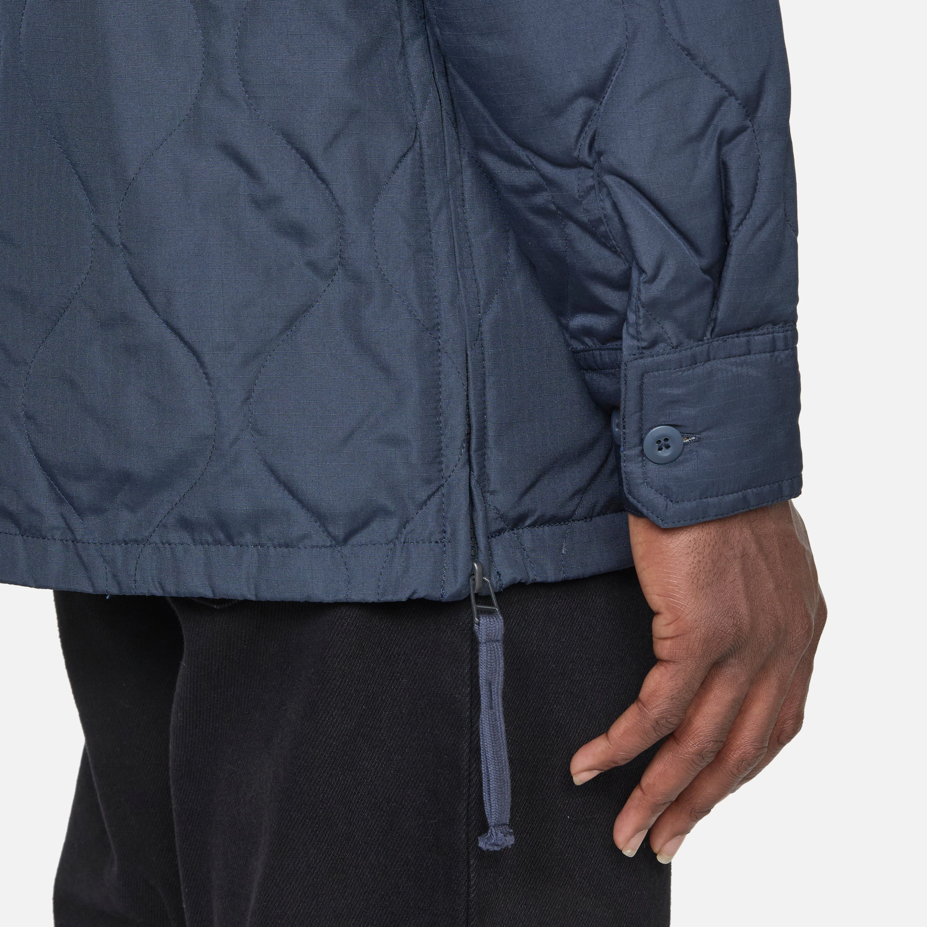 Military Down Shirt Dark Navy