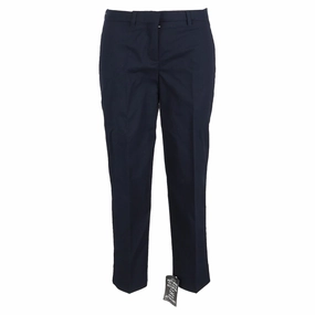 Miu Miu Trousers in Navy Blue Polyester