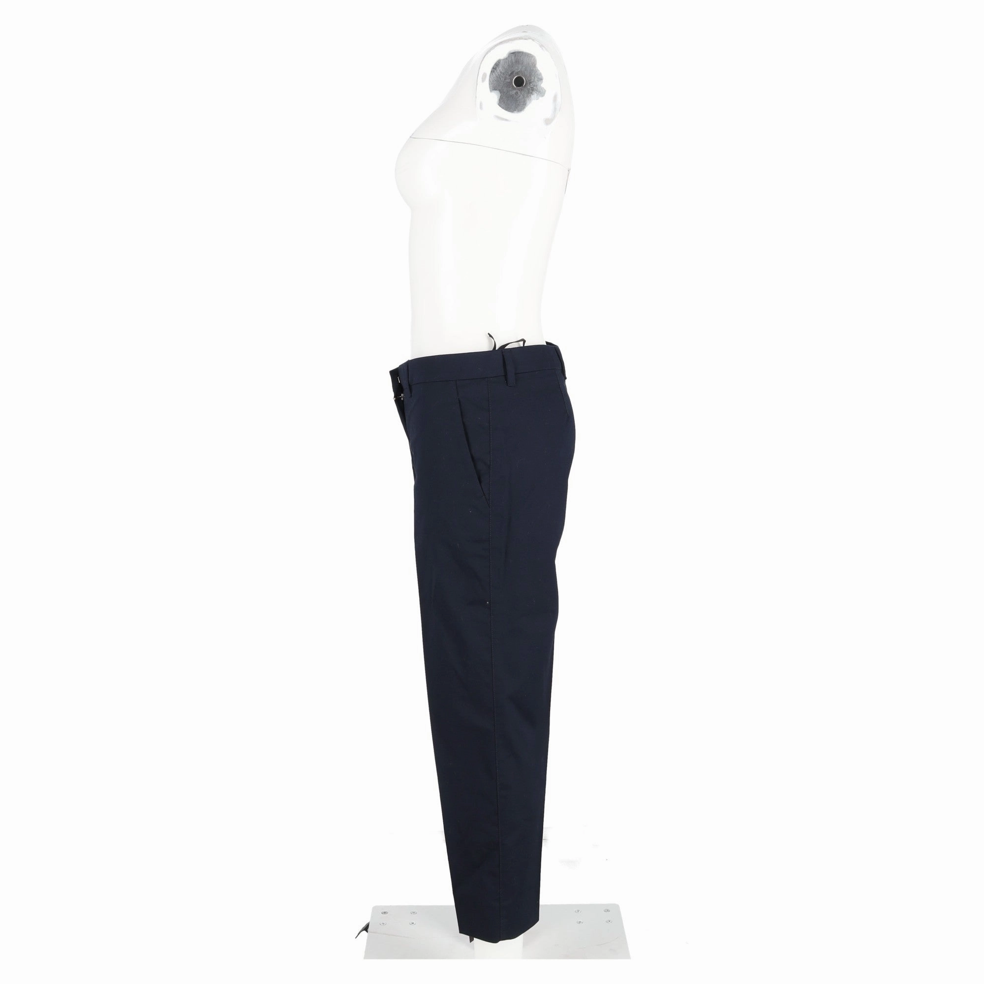 Miu Miu Trousers in Navy Blue Polyester