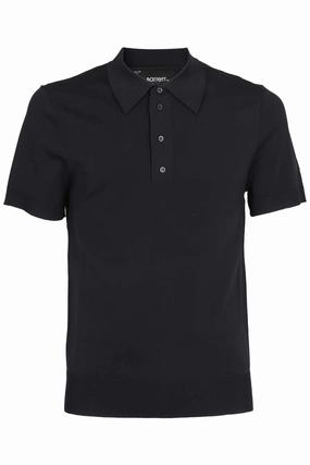 Neil Barrett Logo Debossed Buttons Polo Shirt