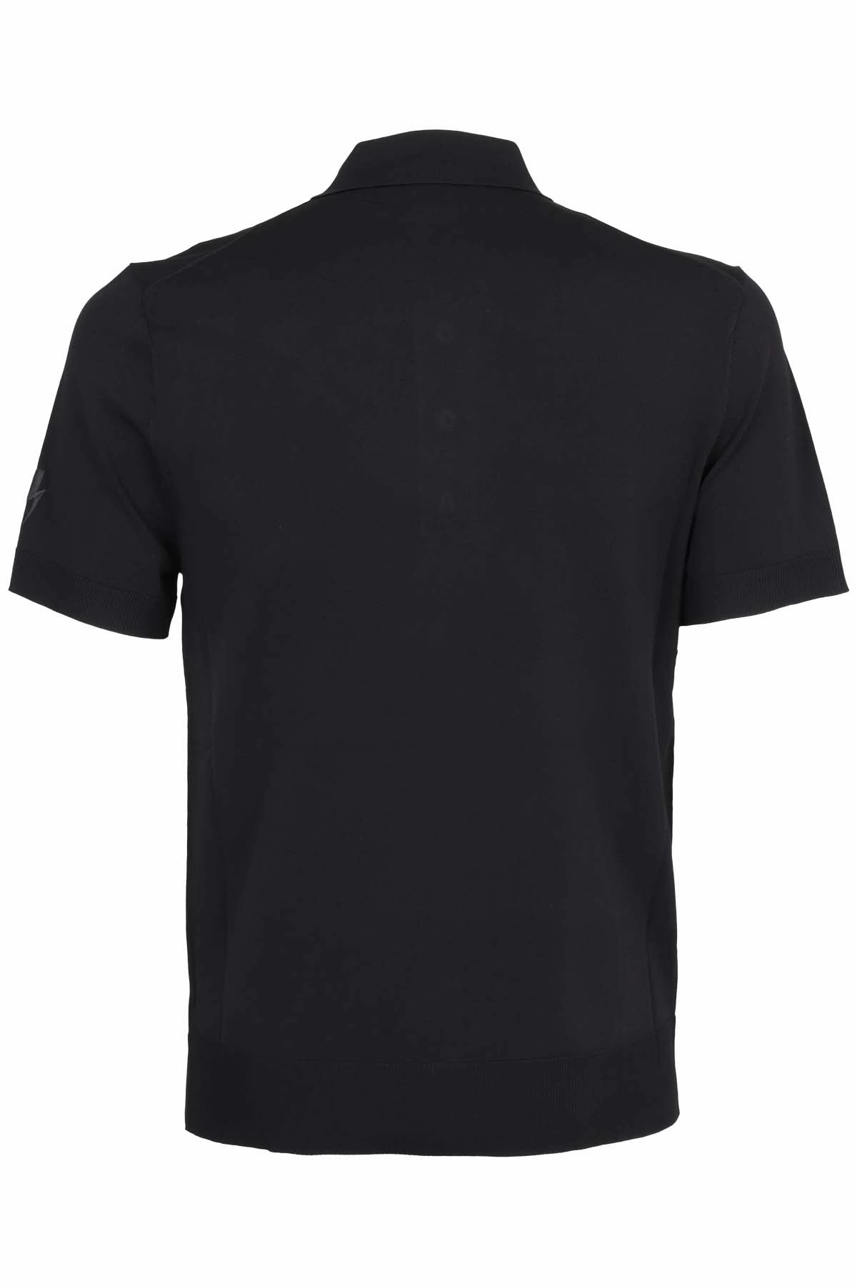 Neil Barrett Logo Debossed Buttons Polo Shirt