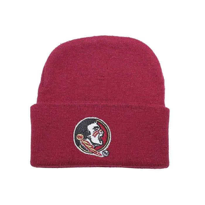 Newborn Knit Cap with Seminole Head