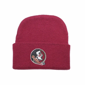 Newborn Knit Cap with Seminole Head