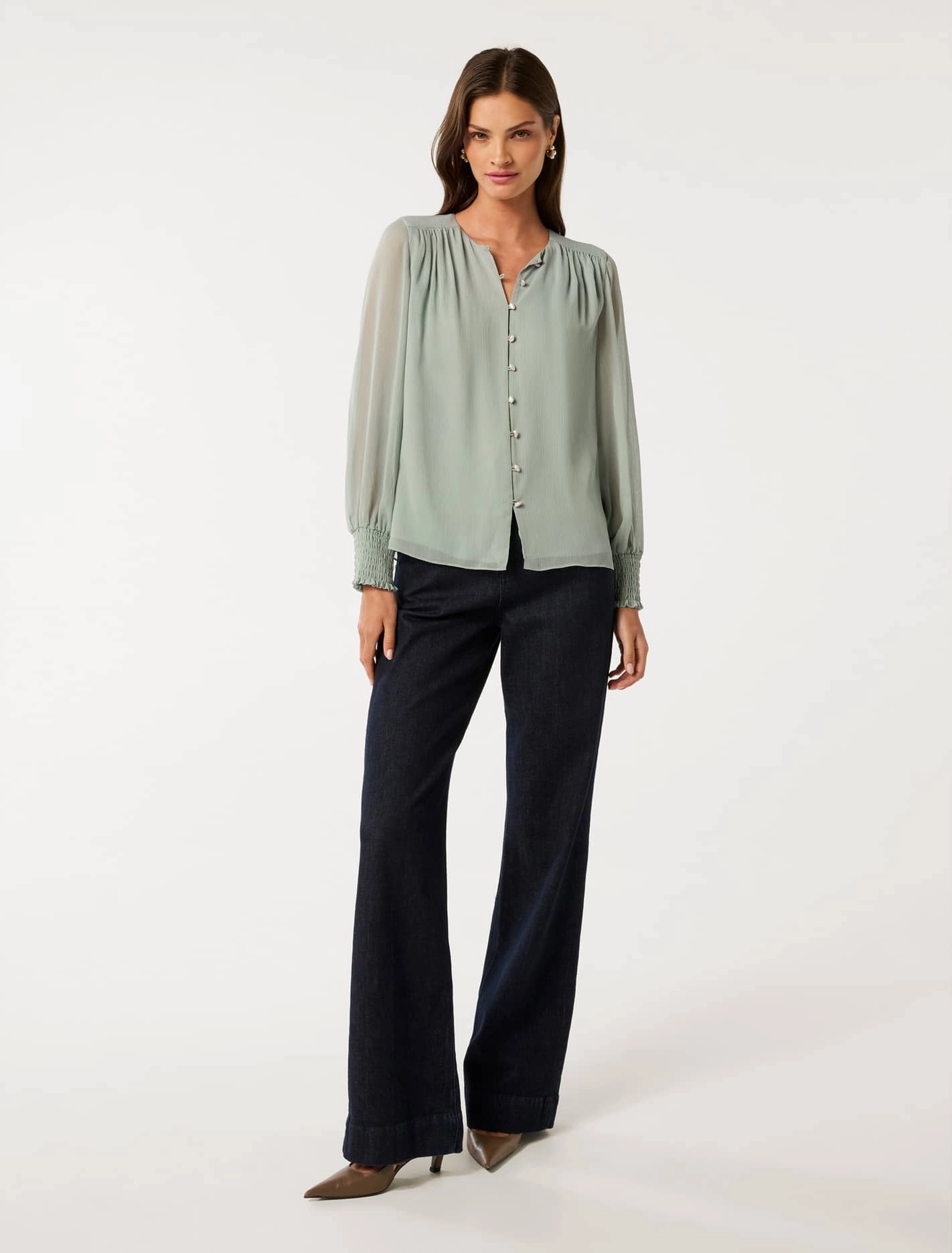 Piper Gathered Yoke Blouse
